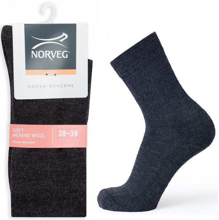 Термобелье Norveg soft merino wool носки женские черные размер 38-39 вКалининграде — купить недорого по низкой цене в интернет аптеке AltaiMag