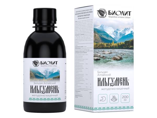 Изображение товара Бальзам Алтайский Ильгумень №2 (желудочно-кишечный), 200 мл Бальзам Алтайский Ильгумень №2 (желудочно-кишечный), 200 мл фотография