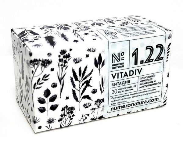 Сбор Витадив №1.22 Витаминный 20 пакетиков фотография